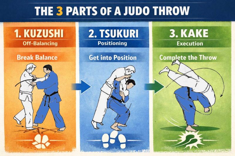 Judo and JiuJitsu Terms - Kuzushi Tsukuri Kake